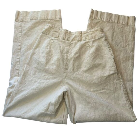 Marine Layer Flora High Waisted hemp tencel pleated Trouser pants Size 0 - Picture 3 of 7